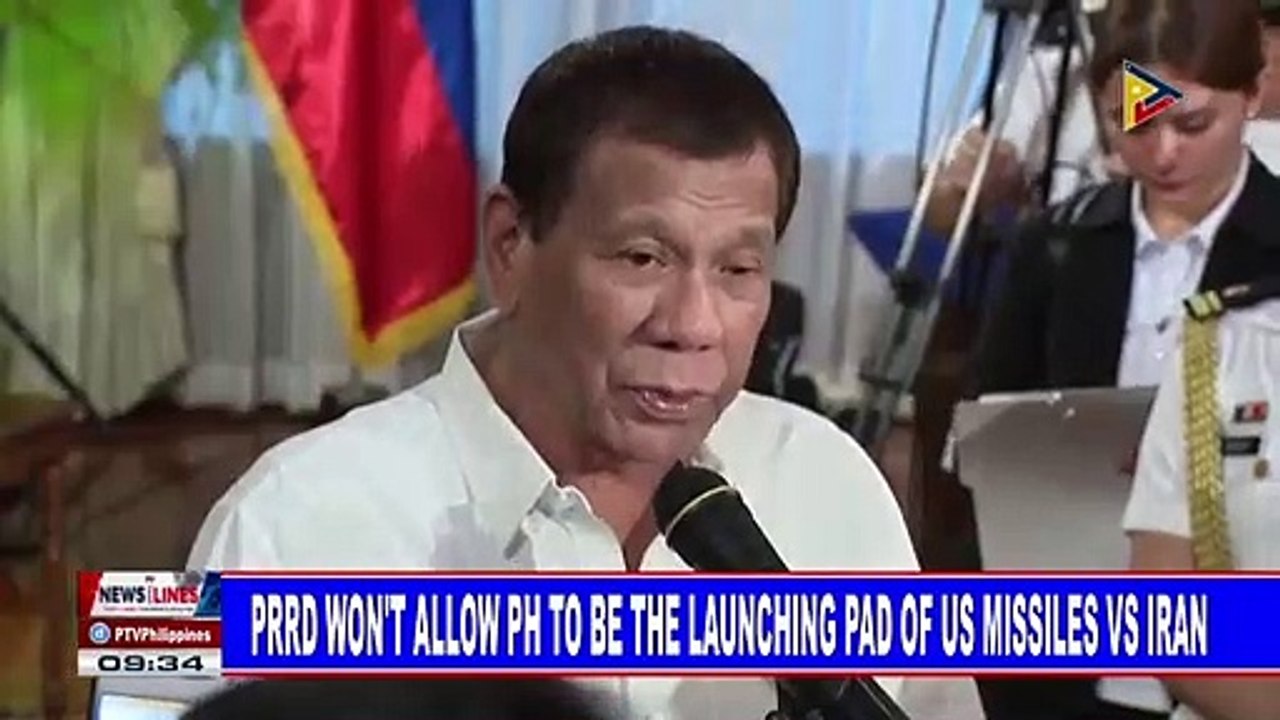 PRDD won't allow PH to be the launching pad of...