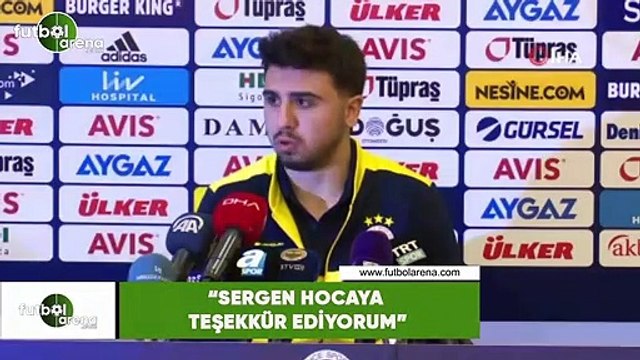 Ozan Tufan: Sergen Hocaya teşekkür ediyorum