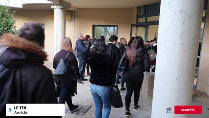 ARDÈCHE Le retour des lycéens au lycée Xavier-Mallet du Teil