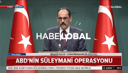 Yılın ilk Kabine Toplantısı sonrası İbrahim Kalın'dan açıklama