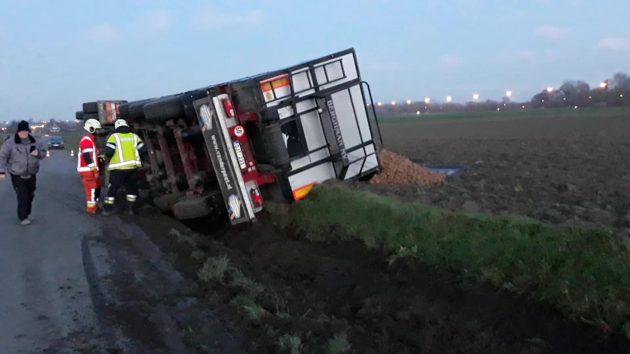 Mourcourt embardee camion route Velaines 07.01.2020