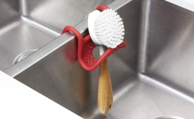 You Can Bend This Tiny Caddy to Fit Around Your Sink—and It'll Save You Tons of Counter Space