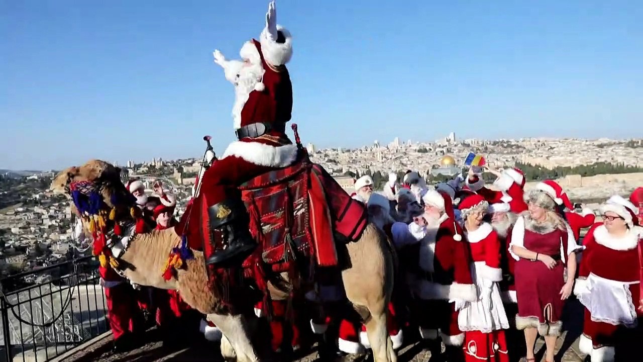 Touristen feiern orthodoxes Weihnachtsfest in Israel