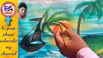 वाटर कलर पेन्टिंग बनाये //make a water colour painting //