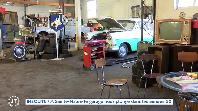 INSOLITE A Sainte-Maure le garage nous plonge dans les années 50