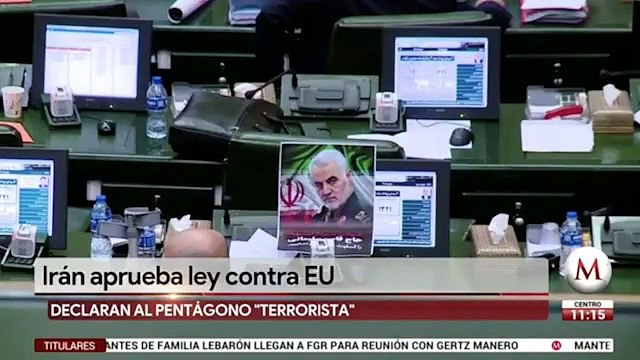 Irán designa como terroristas a fuerzas armadas de EU
