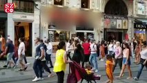 İstiklal Caddesi’nde  18 görüntüler! Görenlerin ağzı açık kaldı