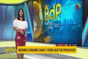 Pueblo Libre: voraz incendio consumió dos viviendas