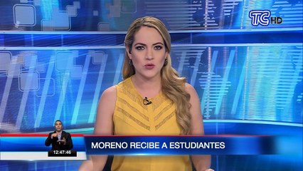 Presidente Moreno recibió a estudiantes en el Palacio de Carondelet