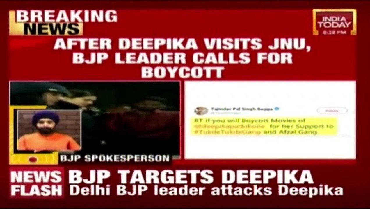 After Deepika Padukone Visits JNU, BJP Leader Calls For Boycotting Her Films