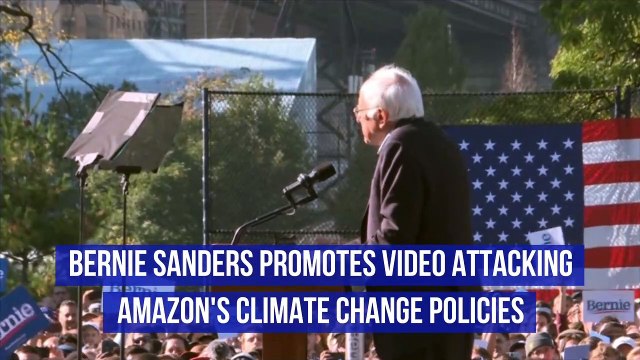 Bernie Sanders Promotes Video Attacking Amazon's Climate Change Policies