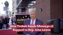Alex Trebek Stands With Rep. John Lewis