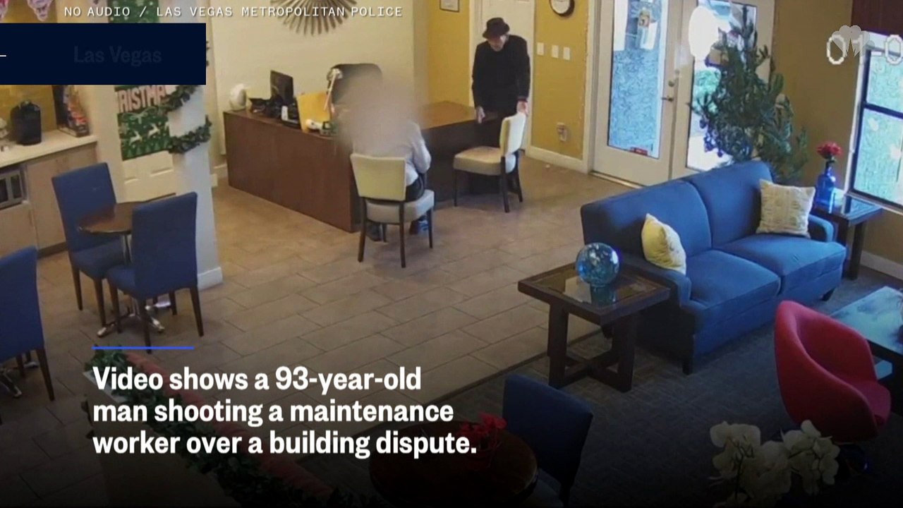 Video shows Las Vegas man, 93, open fire on apartment maintenance worker