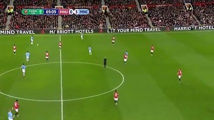 Marcus Rashford Goal - MUN 1-3 MCI (Full Replay)
