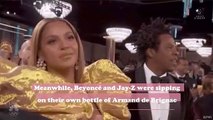 Jennifer Aniston and Reese Witherspoon bummed champagne off Beyoncé and Jay-Z at the 2020 Golden Globes, and LOL