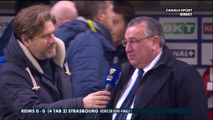 L'émotion de Jean-Pierre Caillot après la qualification de Reims