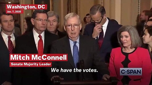 McConnell Says He Has The Votes To Begin Trump's Impeachment Trial Without Witnesses
