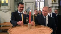 الأسد يستقبل بوتين في مقر عسكري روسي بدمشق