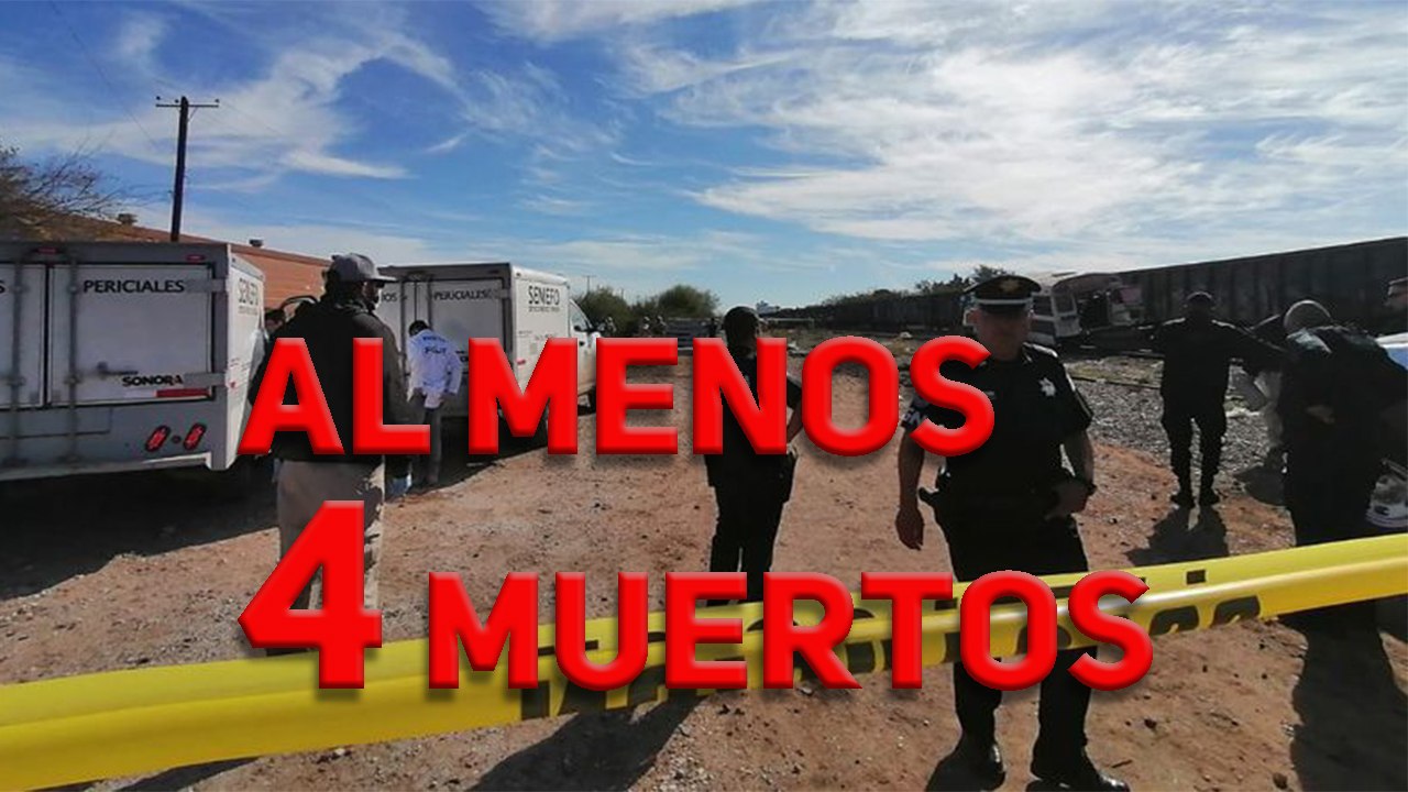 Al menos 4 muertos tras accidente entre tren y autobús