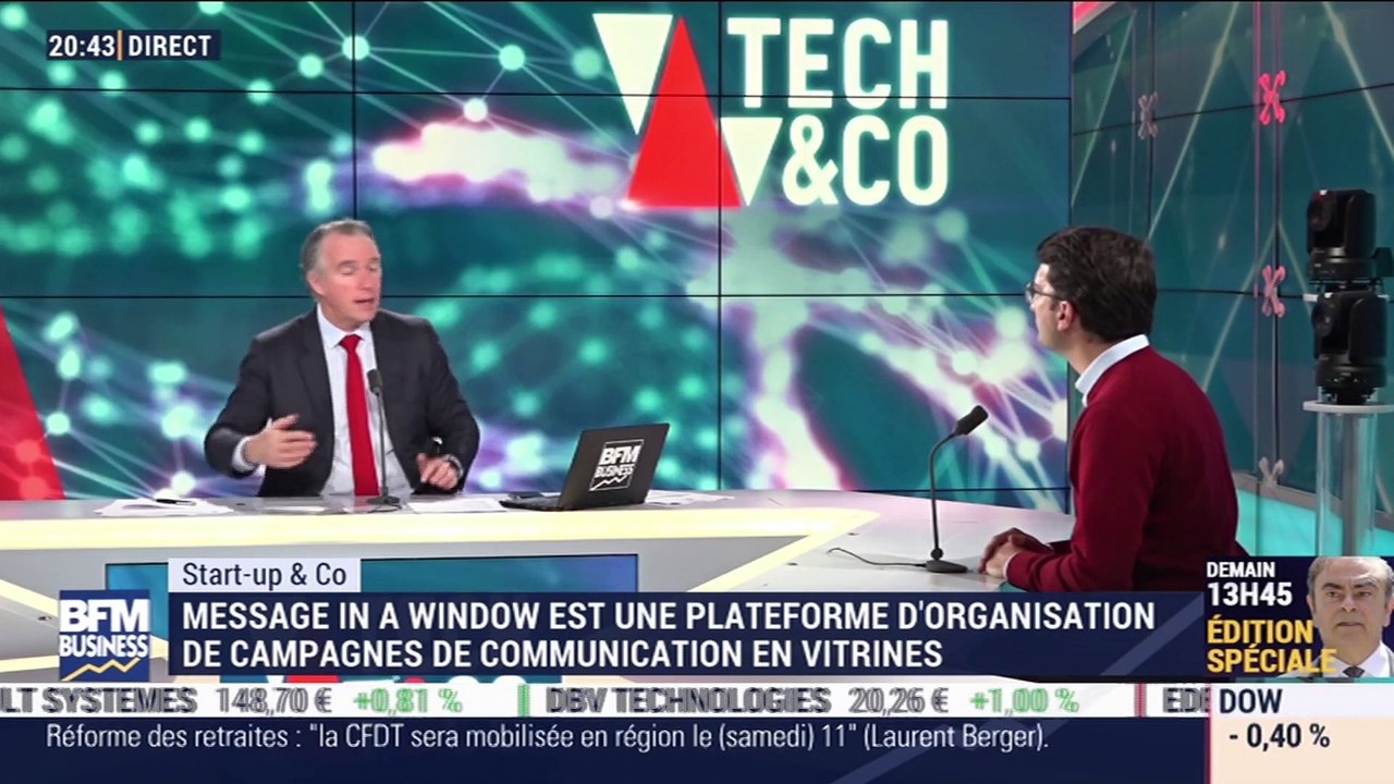 Start up & co: Message In A Window est une plateforme d'organisation de campagnes de communication en vitrines - 07/01