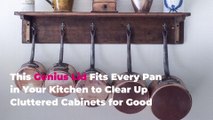 This Genius Lid Fits Every Pan in Your Kitchen to Clear Up Cluttered Cabinets for Good