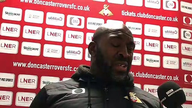 Darren Moore talks Doncaster Rovers’ win over Shrewsbury Town