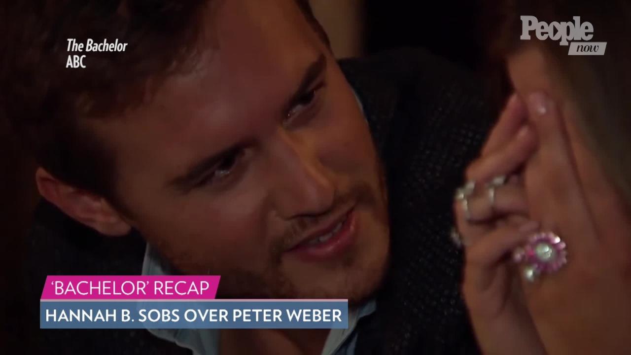 The Bachelor: Hannah Brown Sobs Over Peter Weber — But He Doesn't Want to Be Her 'Third Option'