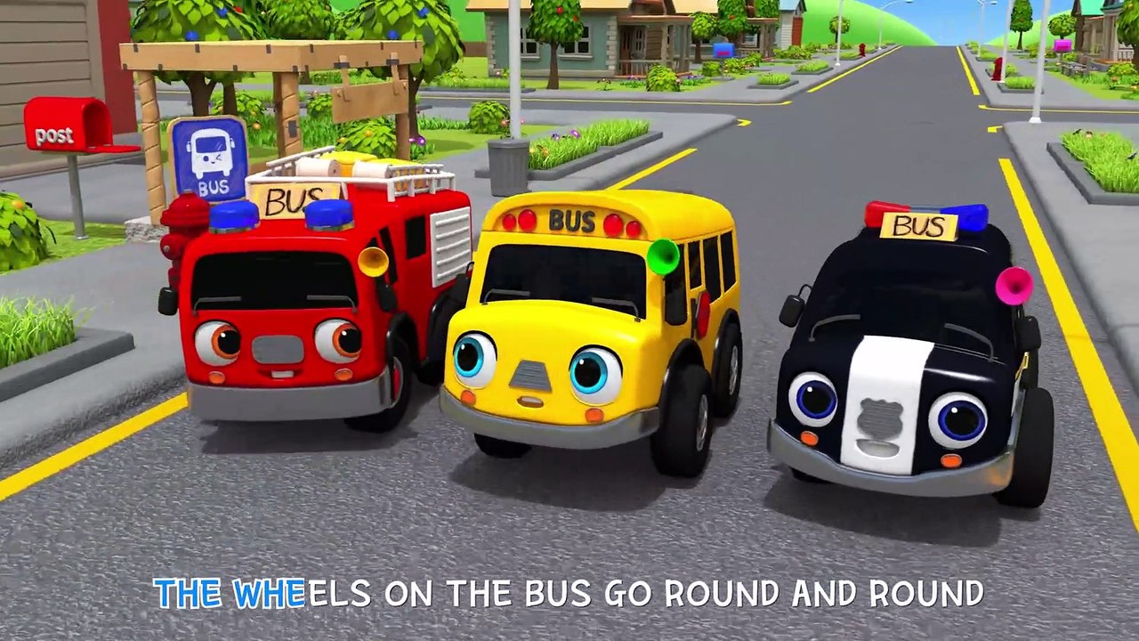 Wheels On The Bus Go To Town Learn Traffic safety Song Nursery