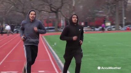 Exercising outdoors in cold air