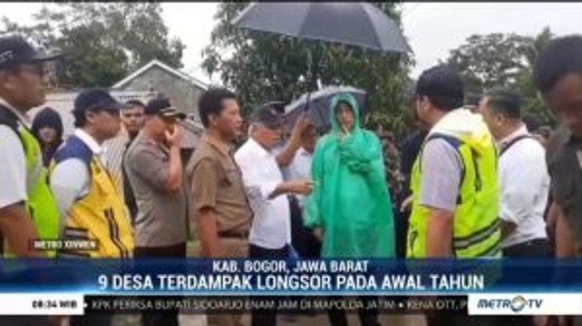 Presiden Tinjau Lokasi Longsor di Bogor
