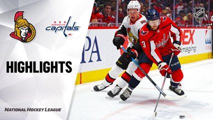 NHL Highlights | Senators @ Capitals 01/07/20
