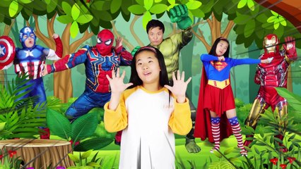슈퍼히어로 핑거송 영어동요 Finger Family Superheros | Kids Songs and Nursery Rhymes 리콩수콩