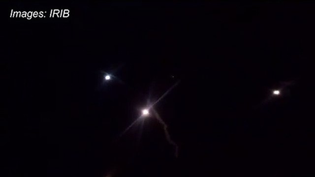 Iran TV footage reportedly shows rockets launched at airbase housing US troops in Iraq