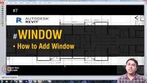 #8 - WINDOW - HOW TO ADD WINDOW  IN REVIT - WINDOW ADJUST IN REVIT   - REVIT  TUTORIAL IN HINDI