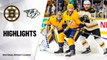 NHL Highlights | Bruins @ Predators 01/07/20