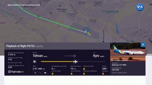 İran’da Ukrayna Havayolları’na Ait Yolcu Uçağı Düştü