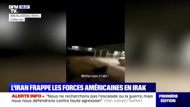 L'Iran riposte à coups de missiles contre deux bases américaines en Irak, 5 jours après la mort du général Soleimani