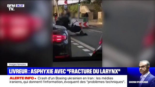 Le livreur mort après un contrôle routier à Paris a succombé à une asphyxie avec fracture du larynx d'après une première autopsie