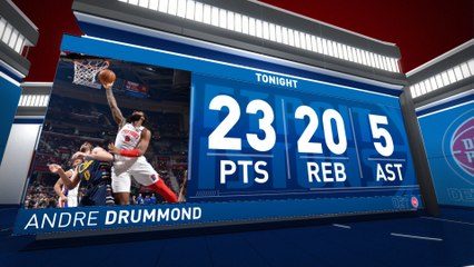 Nightly Notable: Andre Drummond's Double-Double Leads Pistons Past Cavaliers