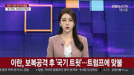 이란, 보복공격 후 '국기 트윗'…트럼프에 맞불