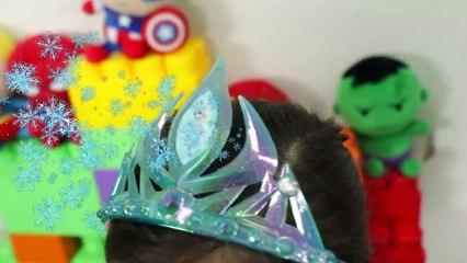 슈퍼히어로 마법 룰렛이 나타났어요!! 엘사 아이언맨 캡틴아메리카 변신놀이 Superhero Magic Wheel Costumes- 마슈토이 Mashu ToysReview