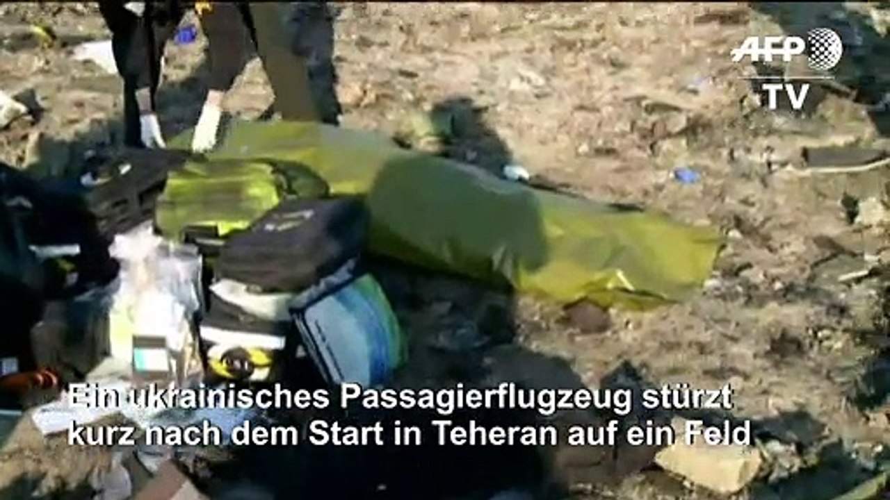 Flugzeugabsturz in Teheran - mindestens 170 Tote