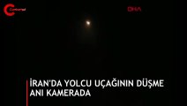 İran'da yolcu uçağının düştüğü an kamerada