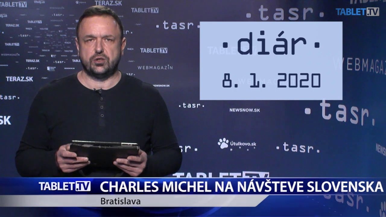 DIÁR: Predseda Európskej rady Charles Michel na návšteve Slovenska