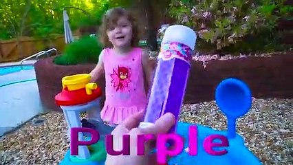 Genevieve plays with Finding Dory in our Backyard Water Table-