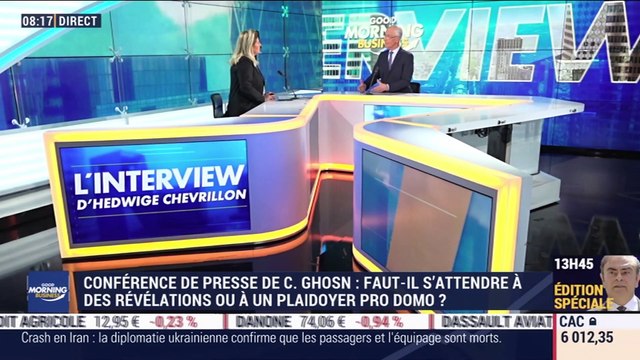 Jean-Yves Le Borgne (avocat): Conférence de presse Carlos Ghosn, faut-il s'attendre à des révélations ou à un plaidoyer pro domo ? - 08/01