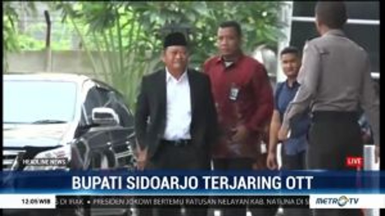Kena OTT, Bupati Sidoarjo Diperiksa di Gedung KPK
