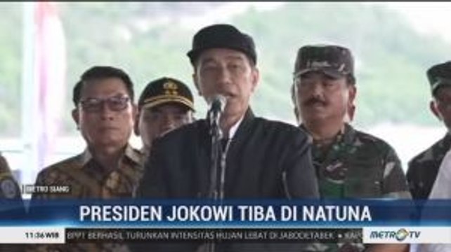 Tiba di Natuna, Jokowi Gelar Dialog dengan TNI dan Nelayan Natuna