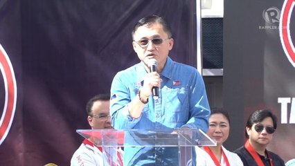 In Taguig, Bong Go thanks Cayetanos for loyalty to Duterte
