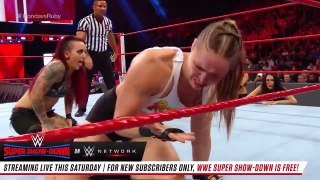 Ronda Rousey vs. Ruby Riott- Raw, Oct. 1, 2018